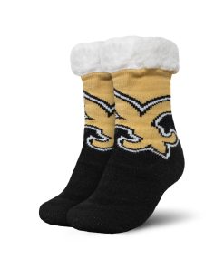 New Orleans Saints Colorblock Footy Slipper Socks