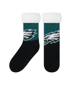 Philadelphia Eagles Colorblock Footy Slipper Socks