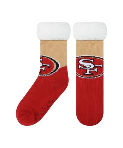 San Francisco 49ers Colorblock Footy Slipper Socks