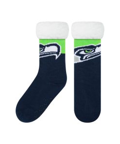 Seattle Seahawks Colorblock Footy Slipper Socks