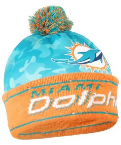 Miami Dolphins Camouflage Light Up Knit Beanie