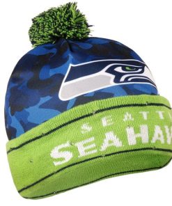 Seattle Seahawks Camouflage Light Up Knit Beanie