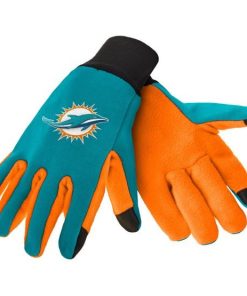 Miami Dolphins Color Texting Gloves