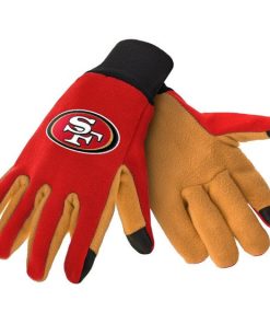 San Francisco 49ers Color Texting Gloves