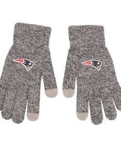 New England Patriots Gray Knit Gloves