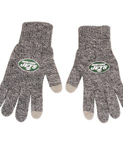 New York Jets Gray Knit Gloves