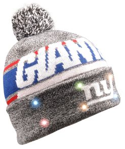 New York Giants Gray Stripe Beanie