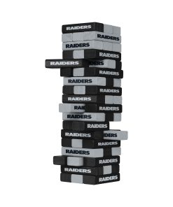 Las Vegas Raiders Jenga Stackable Blocks Game