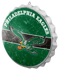 Philadelphia Eagles Retro Metal Distressed Bottle Cap Sign