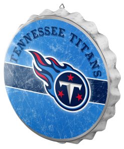 Tennessee Titans Metal Distressed Bottle Cap Sign