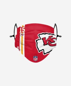 Kansas City Chiefs Patrick Mahomes On-Field Sideline Big Logo Adjustable Face Cover