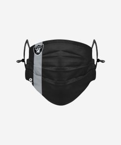 Las Vegas Raiders On-Field Sideline Team Stripe Adjustable Face Cover