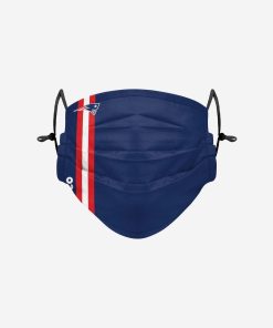 New England Patriots On-Field Sideline Team Stripe Adjustable Face Cover