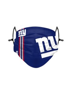 New York Giants On-Field Sideline Big Logo Adjustable Face Cover - Youth Size