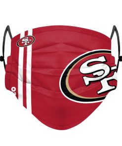 San Francisco 49ers On-Field Sideline Big Logo Adjustable Face Cover - Youth Size