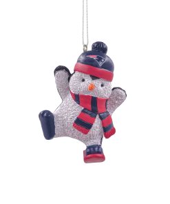 New England Patriots Penguin Snowboarding Ornament