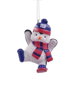 New York Giants Penguin Snowboarding Ornament
