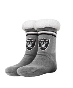 Las Vegas Raiders Stripe Logo Tall Footy Slipper Socks