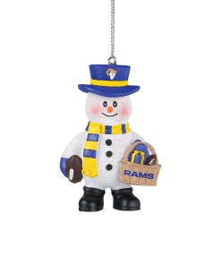 Los Angeles Rams Snowman Basket Ornament