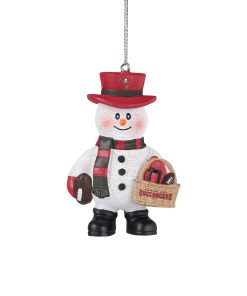 Tampa Bay Buccaneers Snowman Basket Ornament