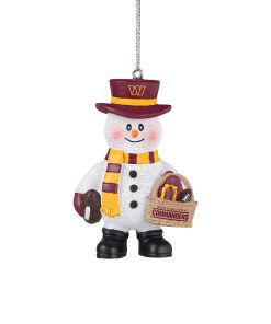 Washington Commanders Snowman Basket Ornament