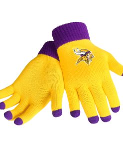 Minnesota Vikings Solid Knit Text Glove