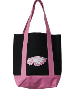 Philadelphia Eagles Small Pink & Black Tote