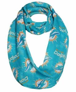 Miami Dolphins Team Logo Infinity Scarf