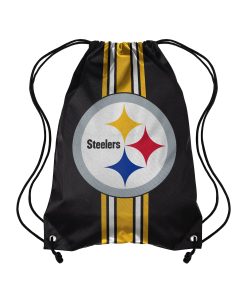 Pittsburgh Steelers Team Stripe Drawstring Backpack