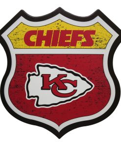 Kansas City Chiefs 13 Vintage Metal Wall Sign