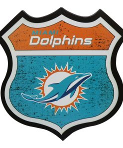 Miami Dolphins 13 Vintage Metal Wall Sign