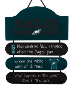 Philadelphia Eagles Wooden Man Cave Sign