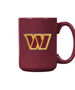 Washington Commanders 15oz. Metal Emblem Logo Ceramic Mug