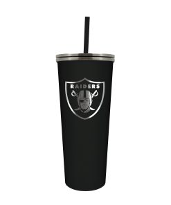 Las Vegas Raiders 24oz. Skinny Tumbler with Straw