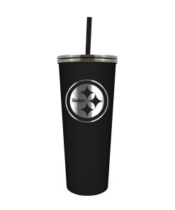 Pittsburgh Steelers 24oz. Skinny Tumbler with Straw