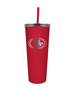 San Francisco 49ers 24oz. Skinny Tumbler with Straw