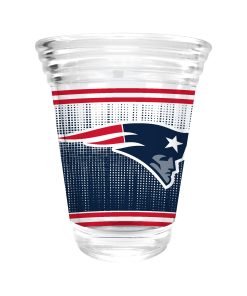 New England Patriots 2oz. Round Party Shot Glass
