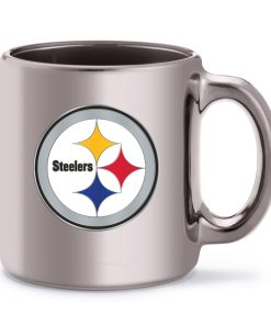 Pittsburgh Steelers Metallic Chrome Coffee Mug