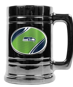 Seattle Seahawks Metallic Chrome Indent Tankard