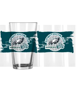 Philadelphia Eagles Super Bowl LIX 16oz Pint Glass