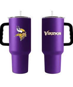 Minnesota Vikings 40oz. Powder Coat Travel Tumbler