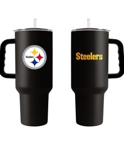 Pittsburgh Steelers 40oz. Powder Coat Travel Tumbler