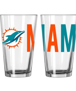 Miami Dolphins 16oz. Overtime Pint Glass