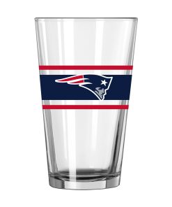 New England Patriots 16oz. Stripe Pint Glass