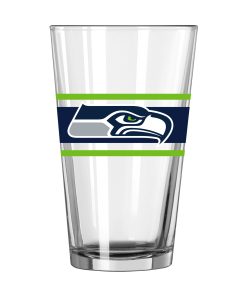 Seattle Seahawks 16oz. Stripe Pint Glass