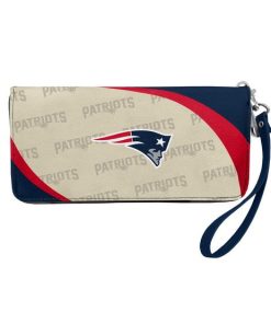 New England Patriots Curved Zip Organizer Wallet