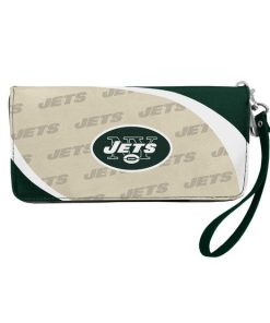 New York Jets Curved Zip Organizer Wallet