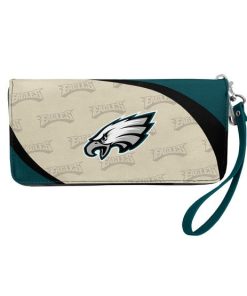 Philadelphia Eagles Curved Zip Organizer Wallet