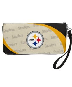 Pittsburgh Steelers Curved Zip Organizer Wallet