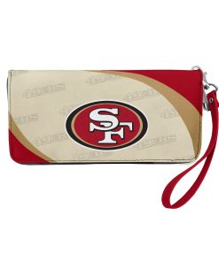 San Francisco 49ers Curved Zip Organizer Wallet